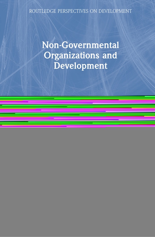 Front cover_Non-governmental Organizations And Development
