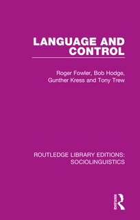 Front cover_Language And Control