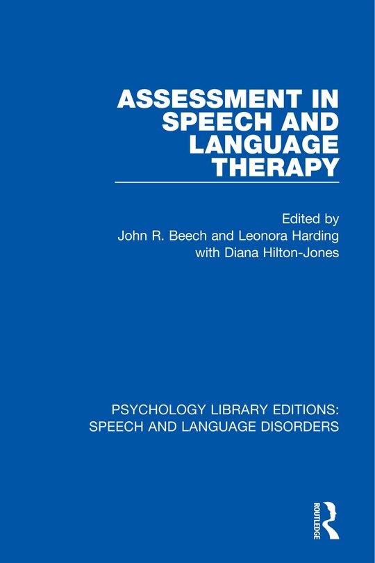 Front cover_Assessment In Speech And Language Therapy