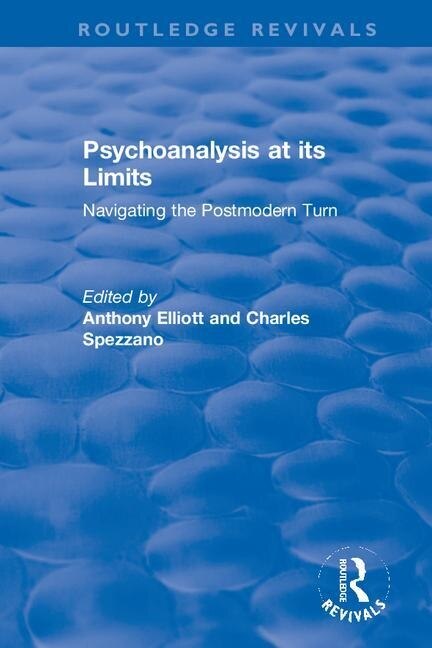 Front cover_Psychoanalysis At Its Limits