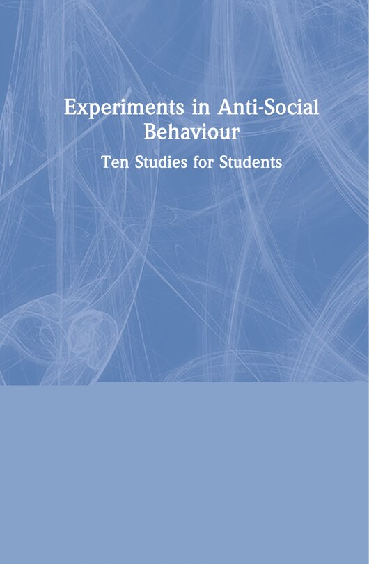 Couverture_Experiments In Anti-social Behaviour