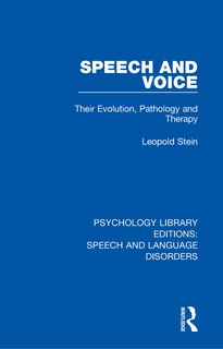 Front cover_Speech And Voice