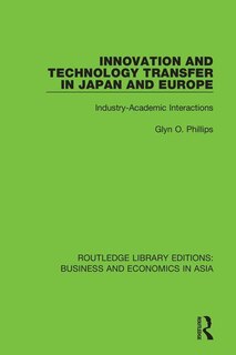 Front cover_Innovation And Technology Transfer In Japan And Europe
