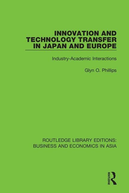 Front cover_Innovation And Technology Transfer In Japan And Europe