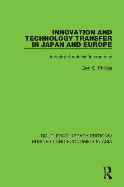 Front cover_Innovation And Technology Transfer In Japan And Europe