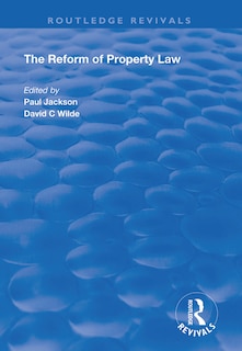 Front cover_The Reform Of Property Law