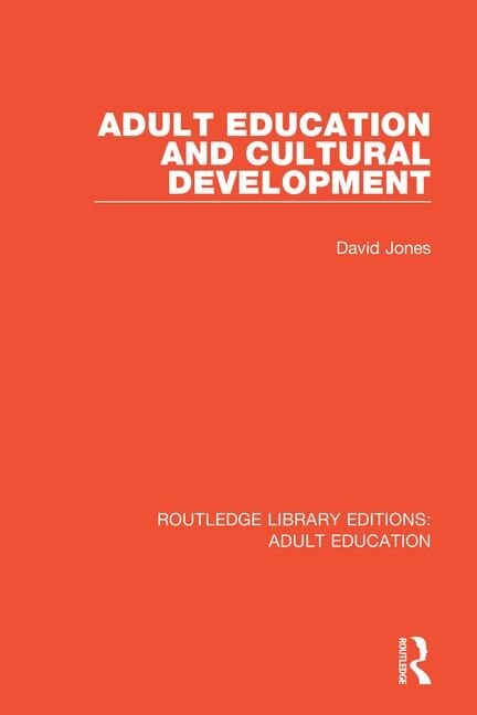 Adult Education And Cultural Development