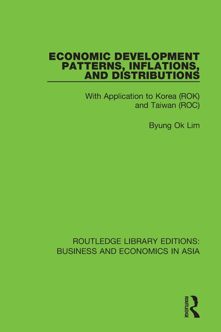 Couverture_Economic Development Patterns, Inflations, And Distributions