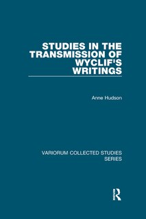 Front cover_Studies In The Transmission Of Wyclif's Writings