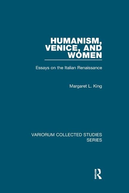Front cover_Humanism, Venice, And Women