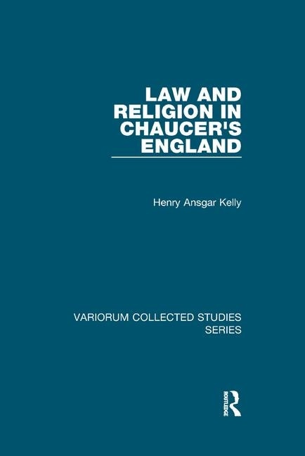 Front cover_Law And Religion In Chaucer's England