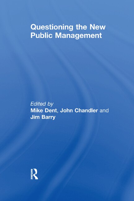 Front cover_Questioning The New Public Management