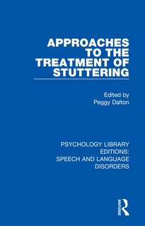 Couverture_Approaches To The Treatment Of Stuttering