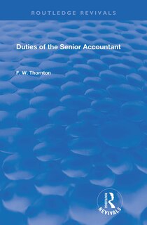 Front cover_Duties Of The Senior Accountant