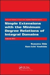 Couverture_Simple Extensions With The Minimum Degree Relations Of Integral Domains