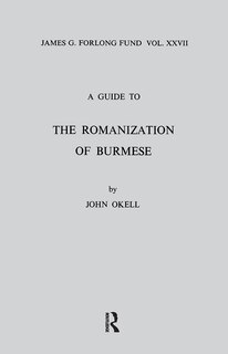 Front cover_A Guide to the Romanization of Burmese