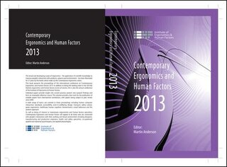 Front cover_Contemporary Ergonomics And Human Factors 2013