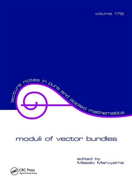 Couverture_Moduli Of Vector Bundles