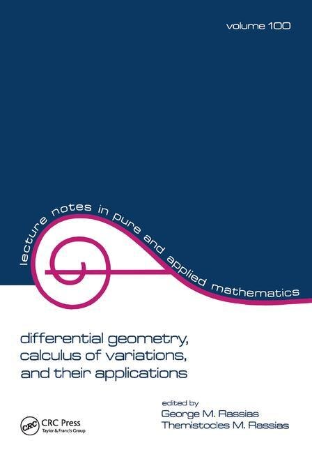Front cover_Differential Geometry, Calculus Of Variations, And Their Applications