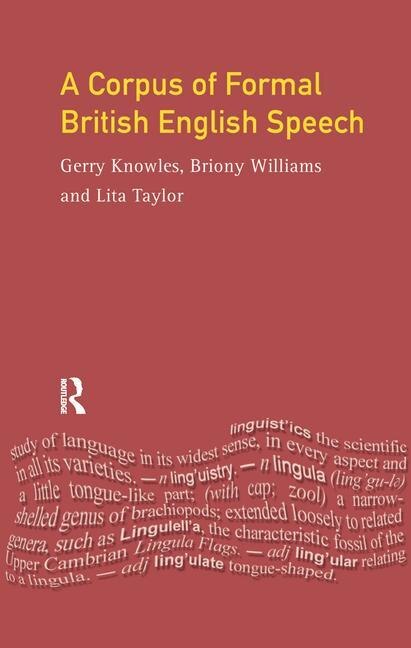 Couverture_A Corpus Of Formal British English Speech