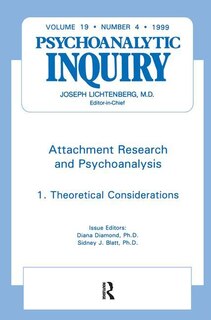 Front cover_Attachment Research And Psychoanalysis