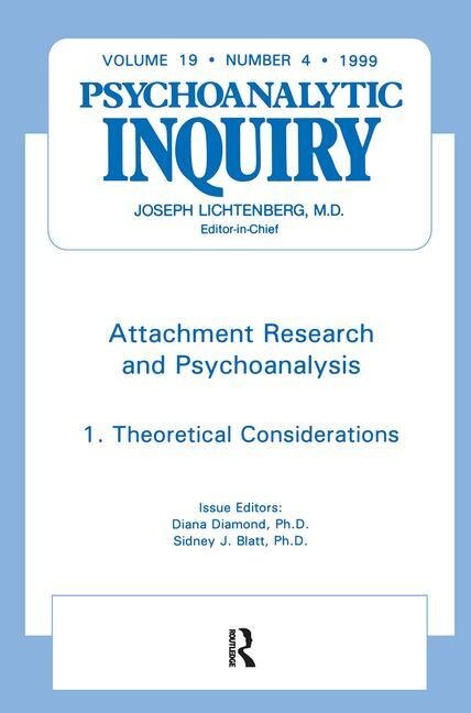 Front cover_Attachment Research And Psychoanalysis