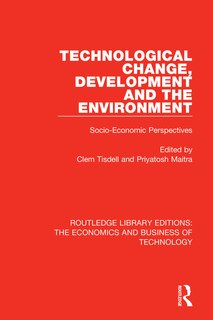Couverture_Technological Change, Development And The Environment
