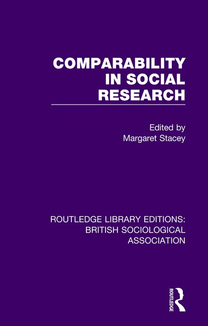 Front cover_Comparability In Social Research