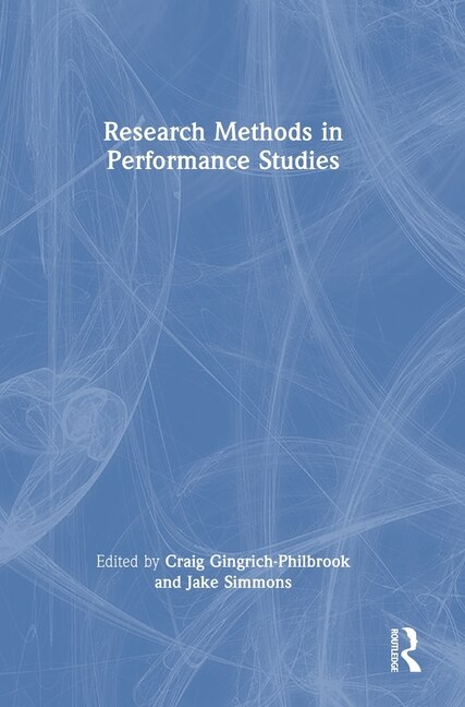 Couverture_Research Methods in Performance Studies