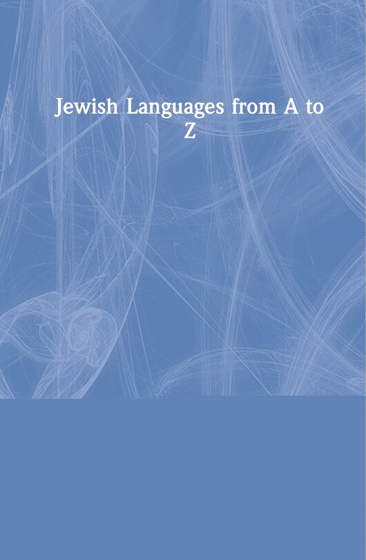 Front cover_Jewish Languages From A To Z