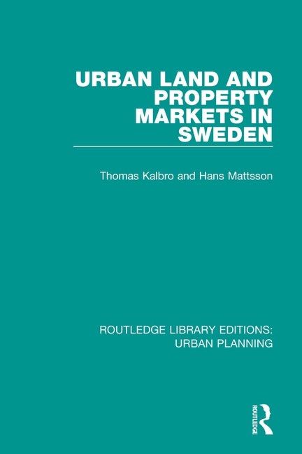 Couverture_Urban Land And Property Markets In Sweden