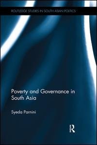 Couverture_Poverty And Governance In South Asia
