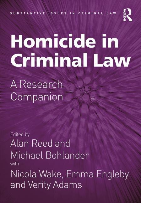 Front cover_Homicide In Criminal Law