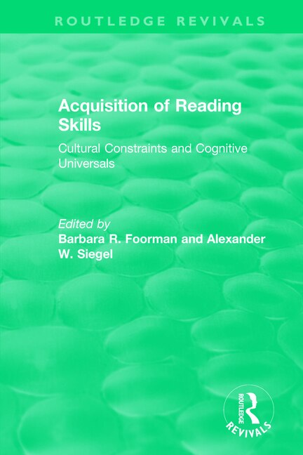 Couverture_Acquisition Of Reading Skills (1986)