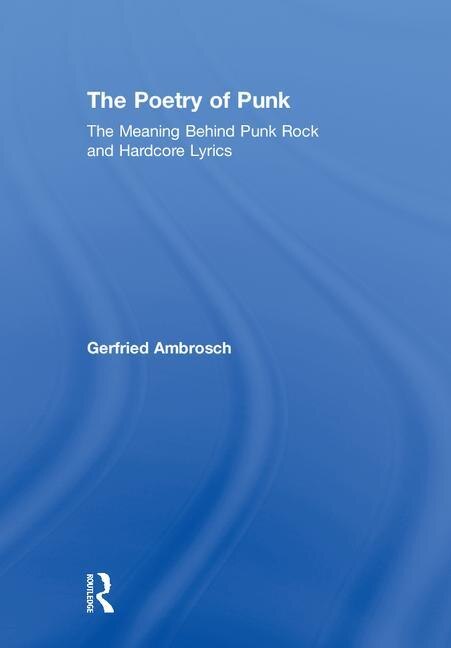 Couverture_The Poetry of Punk