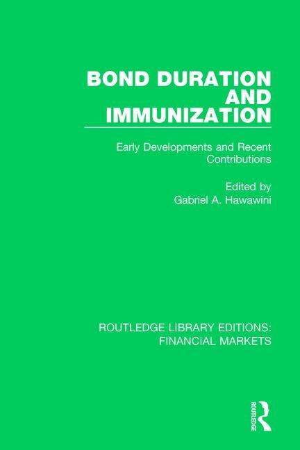 Couverture_Bond Duration And Immunization