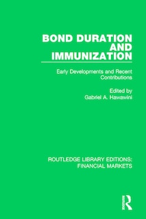 Couverture_Bond Duration And Immunization