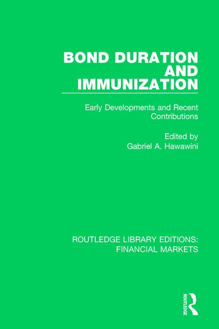 Couverture_Bond Duration And Immunization