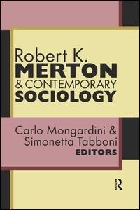 Front cover_Robert K. Merton And Contemporary Sociology