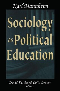 Front cover_Sociology As Political Education