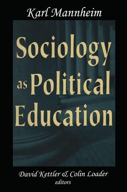 Front cover_Sociology As Political Education
