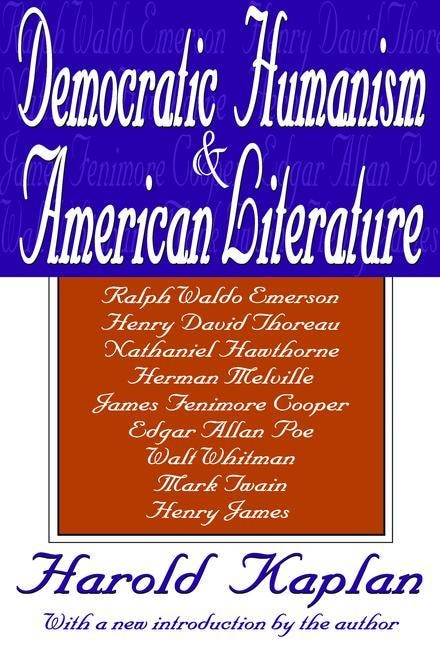 Front cover_Democratic Humanism And American Literature