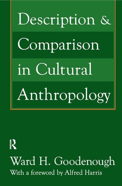 Couverture_Description And Comparison In Cultural Anthropology