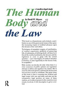 Front cover_Human Body and the Law