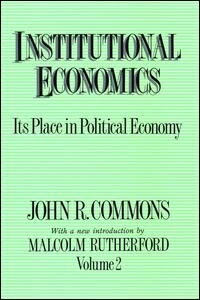Front cover_Institutional Economics