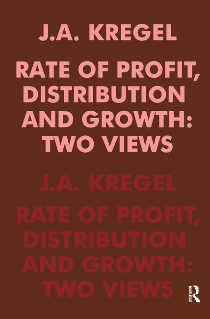 Front cover_Rate Of Profit, Distribution And Growth