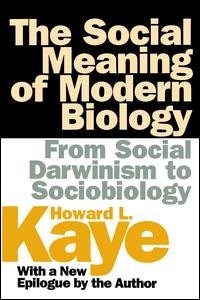 Front cover_Social Meaning of Modern Biology