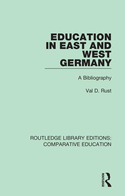 Front cover_Education In East And West Germany