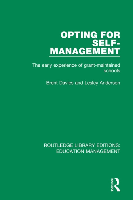 Couverture_Opting For Self-management