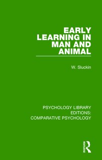 Couverture_Early Learning In Man And Animal